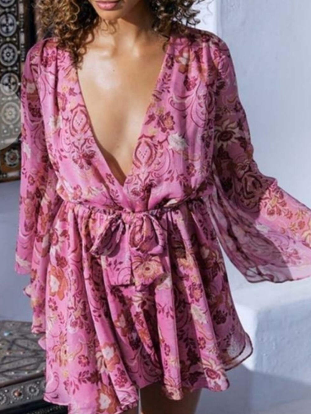 New MISA Los Angeles KAIA Dress in Christobal Mirror - XS